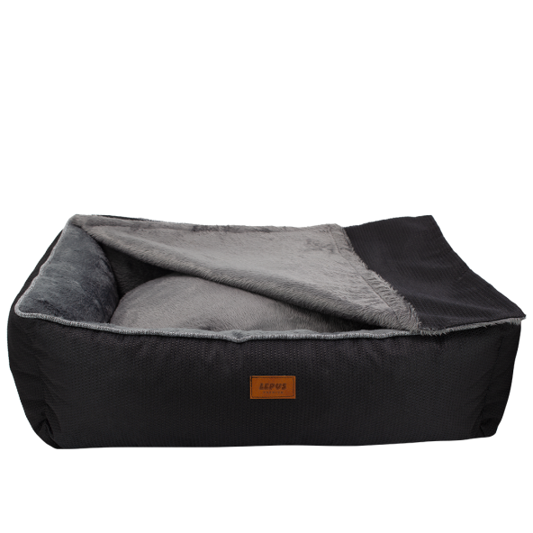 Lepus Winter Bed Kedi Ve Köpek Yatağı Siyah M-(52x67x21)cm