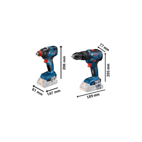 Bosch GDX 18V-200 + GSR 18V-50+ 2 x GBA 18V 4.0Ah + GAL 18V-40 L-Boxx - 06019J2220 - 2