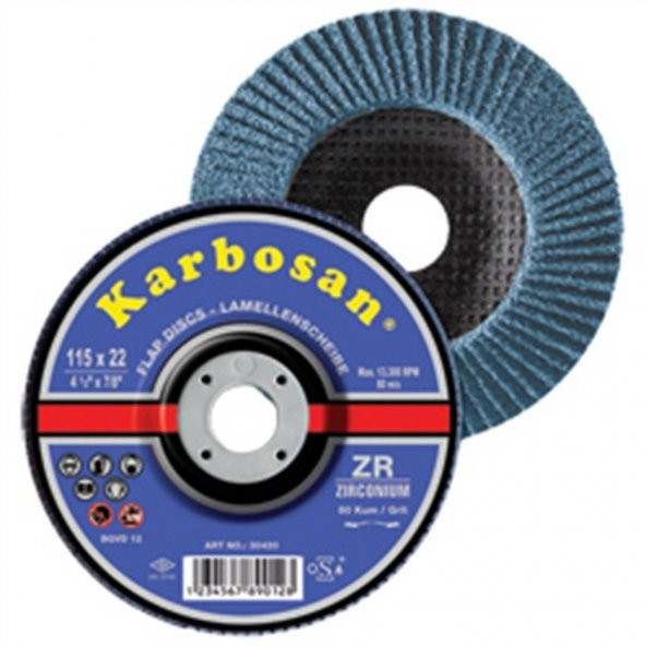 Karbosan 983460 Flap Disk Zımpara 115X60 Mm