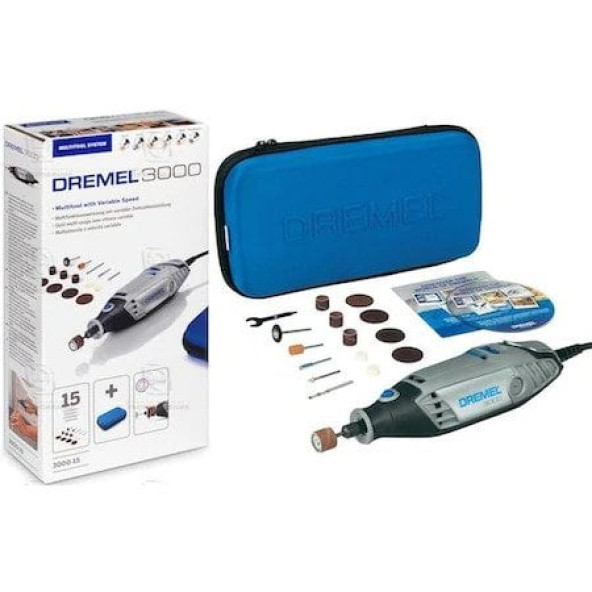 Dremel 3000 El Motoru 15 Parça Aksesuarlı