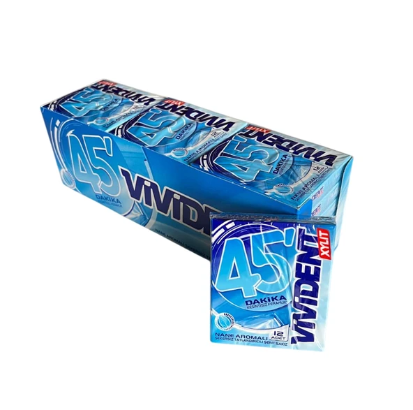 Vivident Storming 45 Dakika Nane Aromalı Sakız 33 gr 18 adet - Resim 2