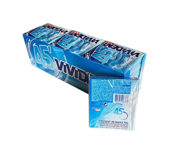 Vivident Storming 45 Dakika Nane Aromalı Sakız 33 gr 18 adet - Resim 3