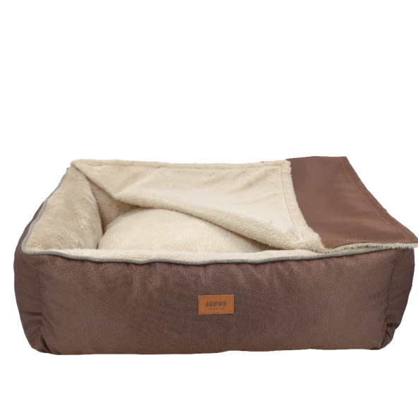 Lepus Winter Bed Kedi Ve Köpek Yatağı Kahve M-(52x67x21)cm