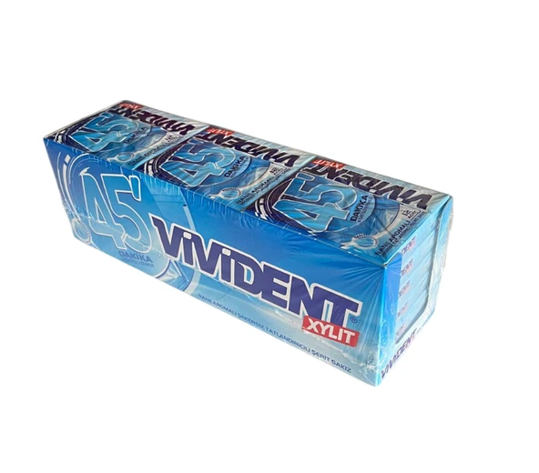 Vivident Storming 45 Dakika Nane Aromalı Sakız 33 gr 18 adet - Resim 4