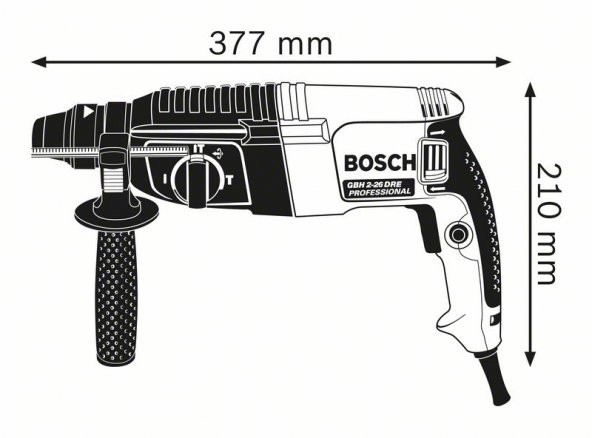 Bosch Professional GBH 2-26 DRE Kırıcı Delici Matkap - 0611253703 - 3