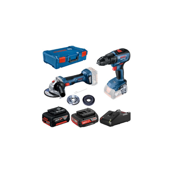 Bosch Gws 180-Lı + Gsr 18V-50 2.0 + 5.0Ah Akülü Akülü Avuç Taşlama - Delme/Vidalama - 0615990M47 - 2