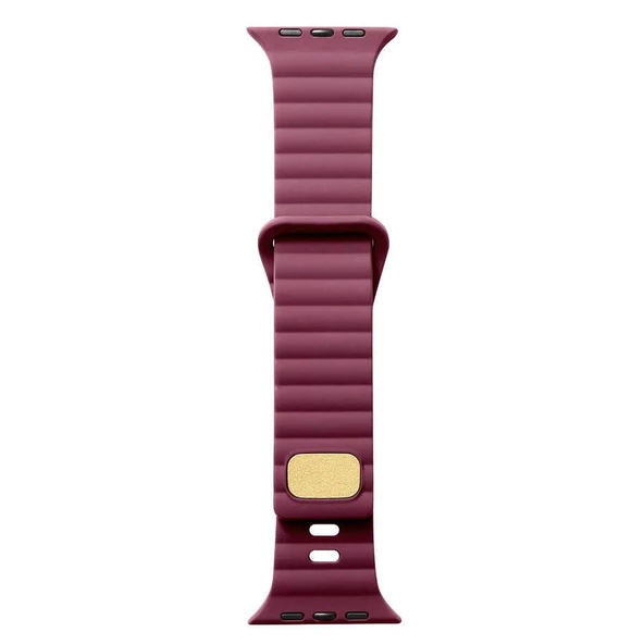 Gpack Apple Watch 7 41mm Kordon Silikon Metal Tokalı Ayarlanabilir KRD73 - 8