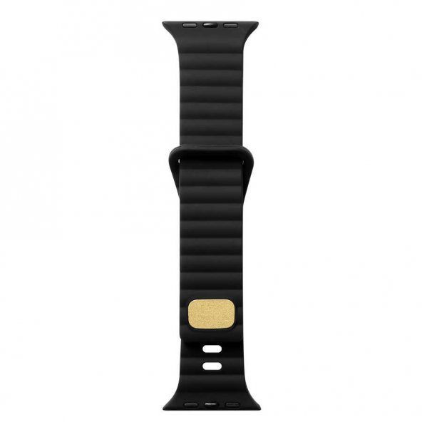 Gpack Apple Watch SE 44mm Kordon Silikon Metal Tokalı Ayarlanabilir KRD73