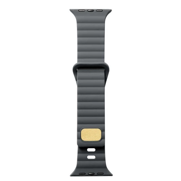 Gpack Apple Watch 4 5 44mm Kordon Silikon Metal Tokalı Ayarlanabilir KRD73 - 3