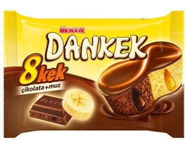 Ülker Dankek Sekiz Kek Çikolata Muz 55 gr 24 adet - 2