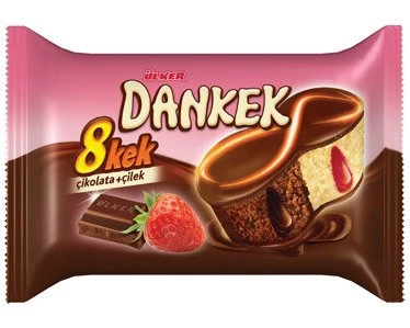 Ülker Dankek Sekiz Kek Çilek Çikolata 55 gr 24 adet - 2
