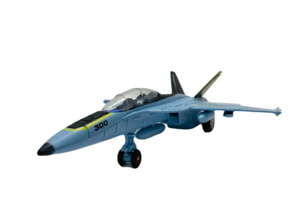 Sesli Işıklı Metal Savaş Uçak - HW777-18-Mavi - 2