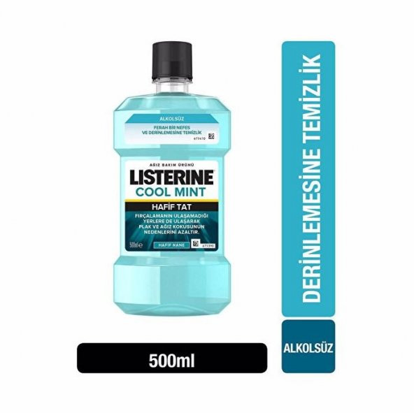 Listerine Cool Mint Hafif Nane Ağız Bakım Ürünü 500 Ml 3574661013428