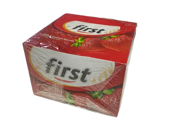 First Tekli Çilek ve Karamel Aromalı Sakız 200 Adet - 2