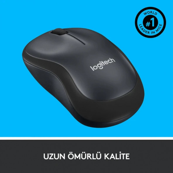 Logitech M220 Sessiz Kompakt Kablosuz Mouse - Siyah - 5
