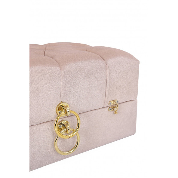 Mdf Gelin Nişandüğün Çeyiz Sandığı 3lü Kare Çanta Seti Cappucino - 5