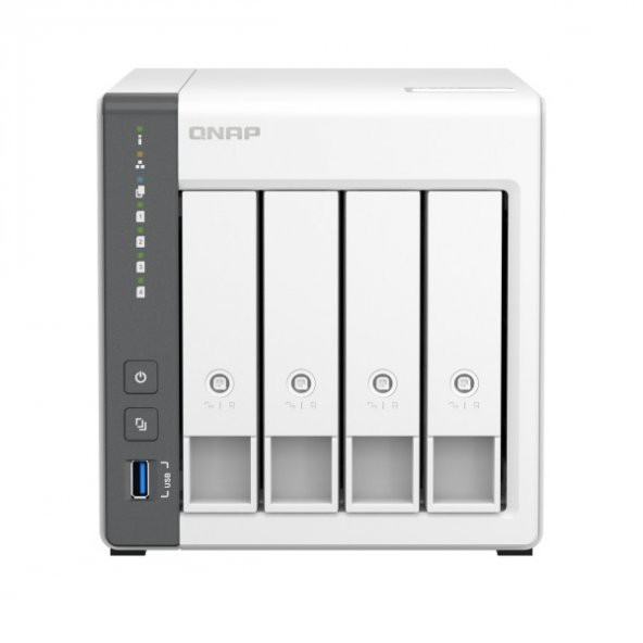 QNAP 8TB DİSK - TS-433-4G ARM QC 4 GB RAM- 4-diskli Nas Server