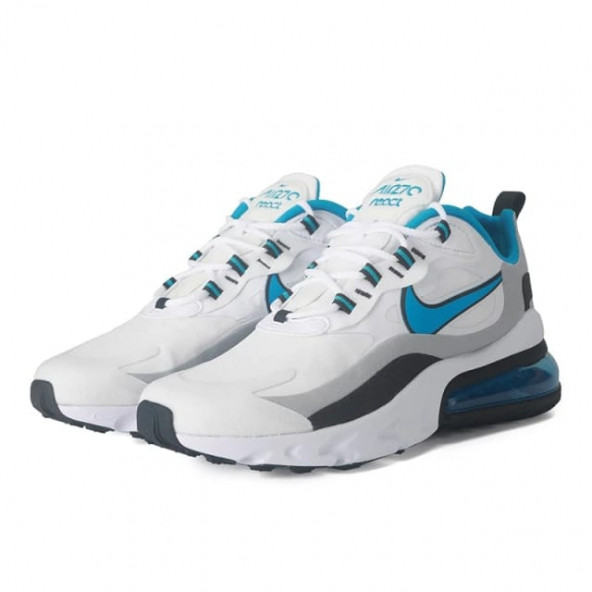 Nike Air Max 270 React Sneaker Erkek Ayakkabı Beyaz Mavi Ct1280