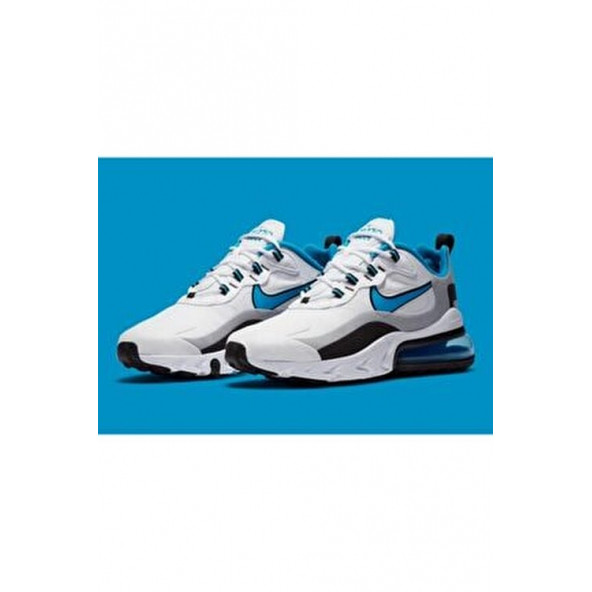 Nike Air Max 270 React Sneaker Erkek Ayakkabı Beyaz Mavi Ct1280 - 6