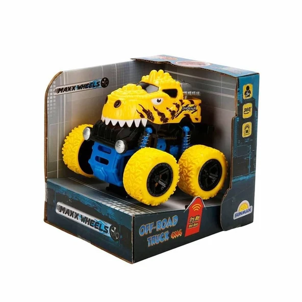 Maxx Wheels Speed Dinosaur Off Road Aracı 10 cm - 1 Adet Stokta Olan Gönderilir - 3
