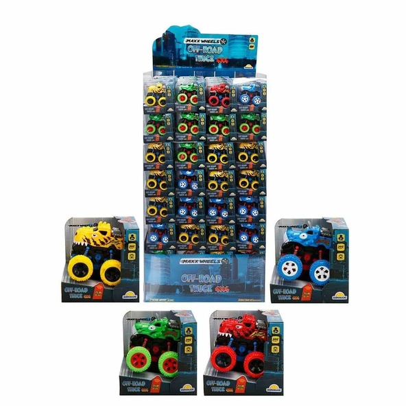 Maxx Wheels Speed Dinosaur Off Road Aracı 10 cm - 1 Adet Stokta Olan Gönderilir - 1