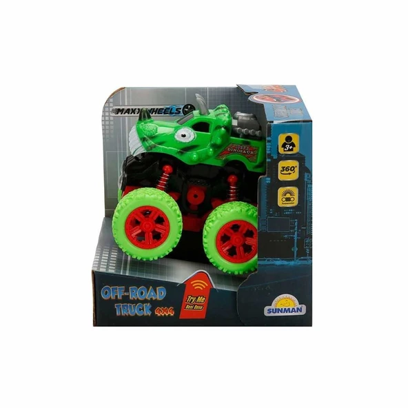 Maxx Wheels Speed Dinosaur Off Road Aracı 10 cm - 1 Adet Stokta Olan Gönderilir - 5