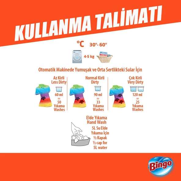 Bingo Giysi Şampuanı Karma Paket 3L 2'li - 7