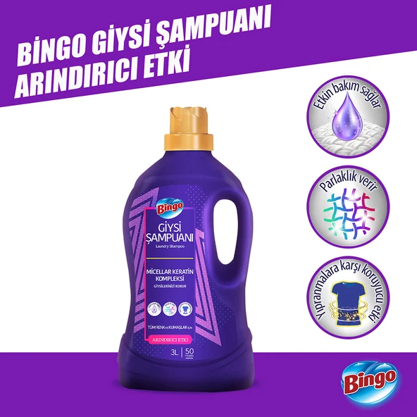 Bingo Giysi Şampuanı Karma Paket 3L 2'li - 3