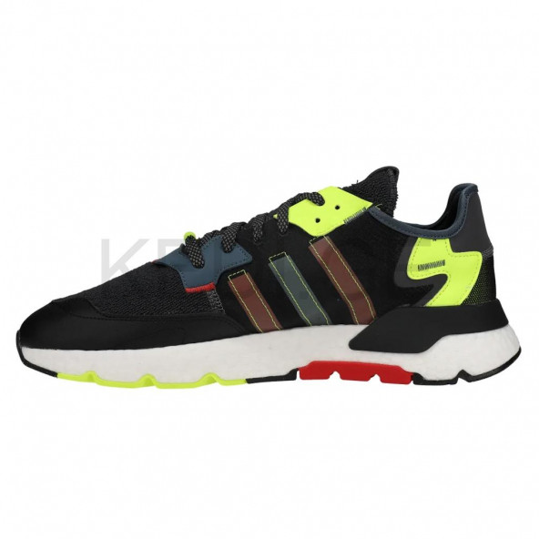 Adidas Nite Jogger QQ359 Siyah Yeşil Fosfor Erkek Spor Ayakkabı - 3