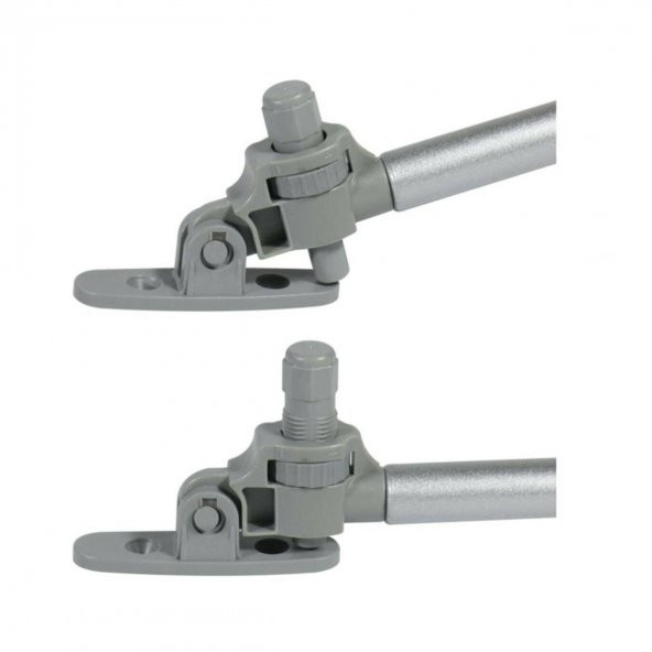 Frenli Yavaş Kapanan Gazlı Amortisör Piston 100 N Gri - 2