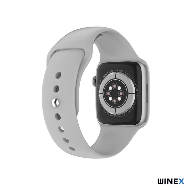 Winex Watch 7 Series FullSecreen NO1 Android İos Uyumlu Akıllı Saat Gümüş - 4
