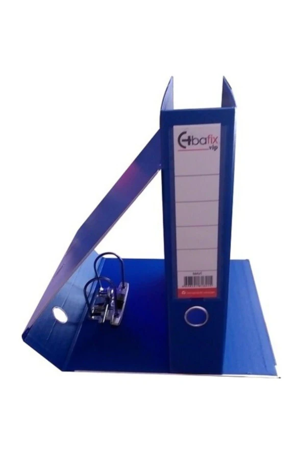Bafix Klasör Plastik Vip Geniş Mavi Plastik Büro Klasörü (10 Lu Paket)