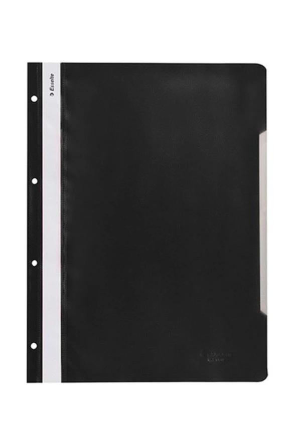 Esselte Telli Dosya Plastik A4 Siyah Telli Dosya (50 Li Paket)