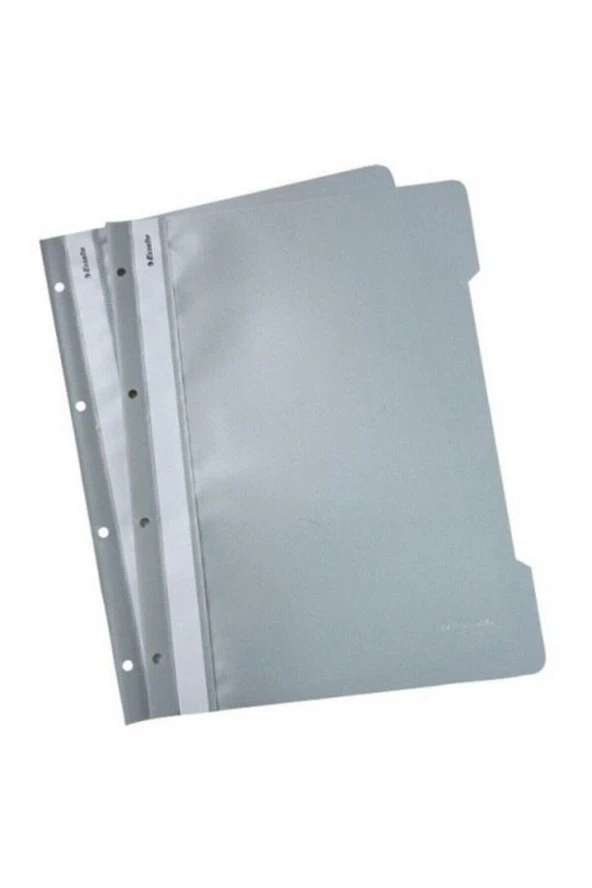 Esselte Telli Dosya Plastik A4 Gri Telli Dosya (50 Li Paket)