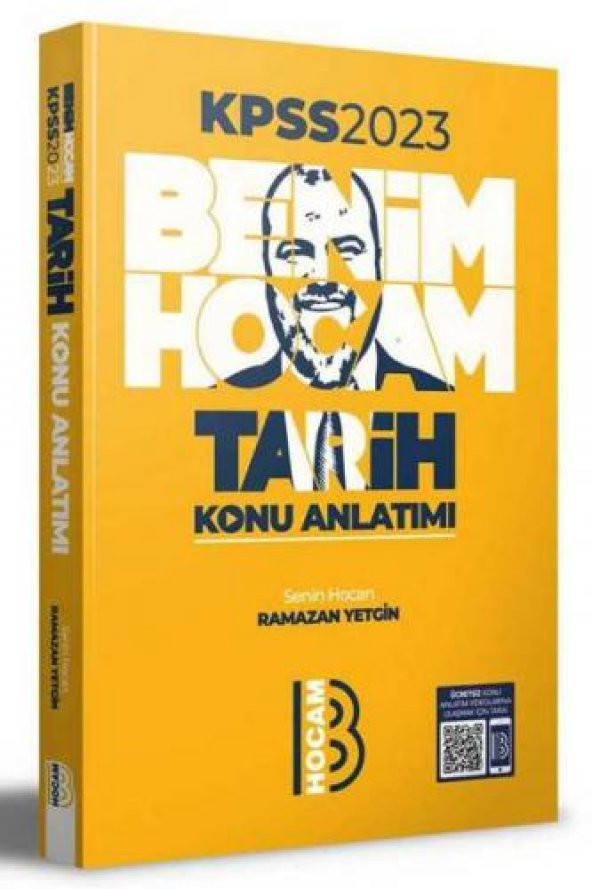 2023 KPSS Tarih Konu Anlatımı Ramazan Yetgin Benim Hocam Yayınları