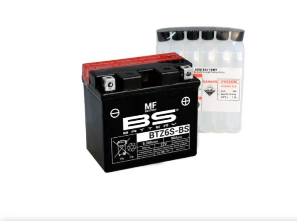 BETA 125 RR - 250RR - 300RR - 450RR AKÜ BTZ6S-BS BS AKÜ
