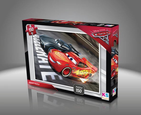 Disney Cars (Arabalar Şimşek Mcqueen) Kutulu 150 Parça Puzzle/Yapboz - 3