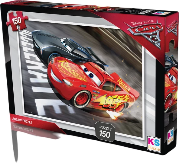 Disney Cars (Arabalar Şimşek Mcqueen) Kutulu 150 Parça Puzzle/Yapboz - 2