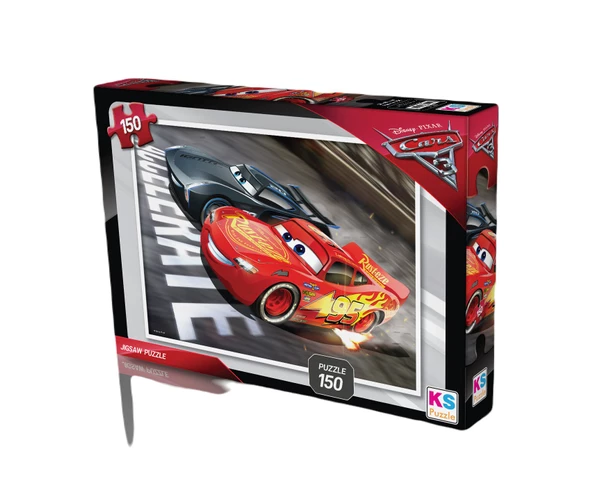 Disney Cars (Arabalar Şimşek Mcqueen) Kutulu 150 Parça Puzzle/Yapboz