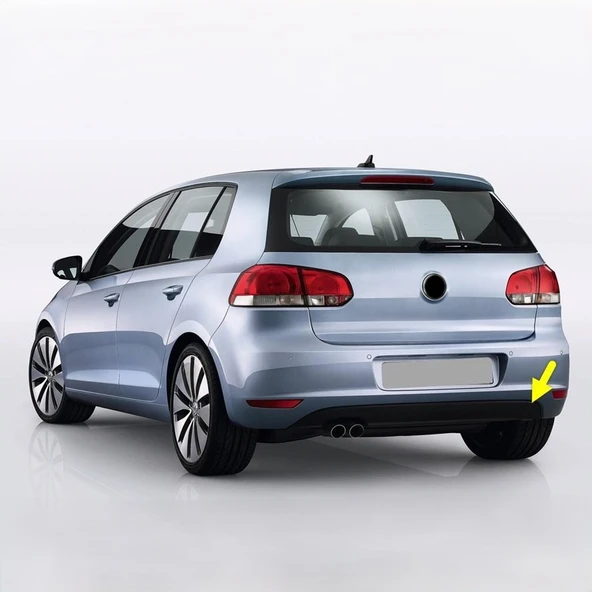 VW Golf 6 2009-2012 Arka Tampon Çeki Çekme Demiri Kapağı 5K6807441 ürün görseli 1