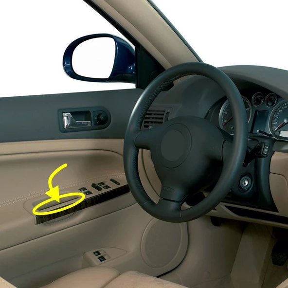 Skoda Octavia A4 1997-2009 Sol Ön Kapı İç Tutamak Parçası 3B0867175 - 2