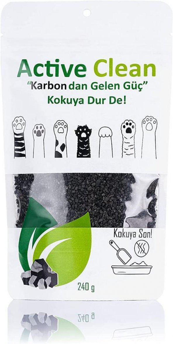 Active Clean Active Carbon Kedi Kumu Koku Giderici 240 gr