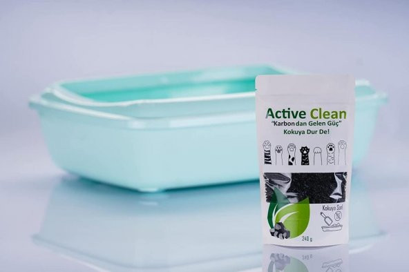 Active Clean Active Carbon Kedi Kumu Koku Giderici 240 gr - 3