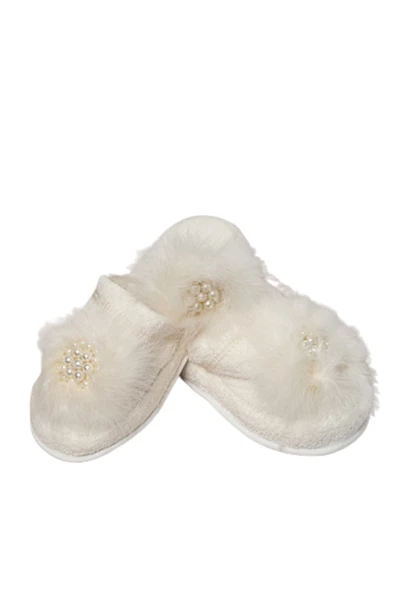 Mecit 100 Bayan Hamile Lohusa Ekru Terlik Taç Seti 37-38 - Resim 3