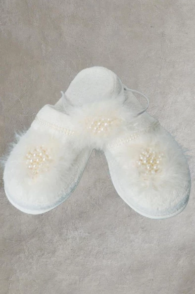 Mecit 100 Bayan Hamile Lohusa Ekru Terlik Taç Seti 37-38 - Resim 4