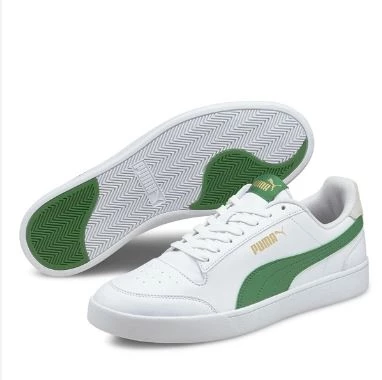 Puma Shuffle - Erkek Beyaz Yeşil Spor Ayakkabı 30966813 E-421 - Resim 3