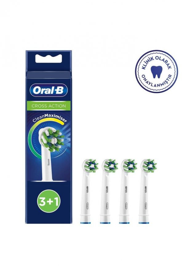 Oral-B Cross Action 3+1 Cleanmaximizer Teknolojili Yedek Fırça Başlığı