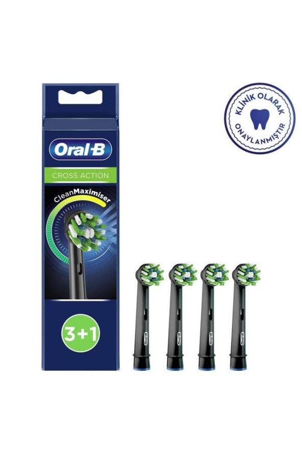 Oral-B Cross Action 3+1 Cleanmaximizer Teknolojili Yedek Fırça Başlığ