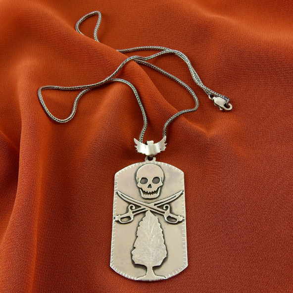 Hayat Ağacı - İskelet Motifli Kolye Ucu