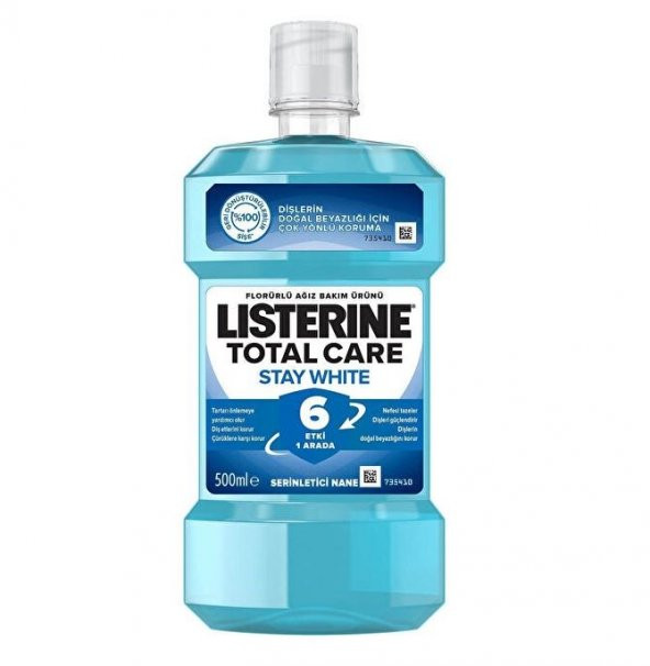 Listerine Stay White Serinletici Nane Ağız Bakım Suyu 500 Ml 3574661646138